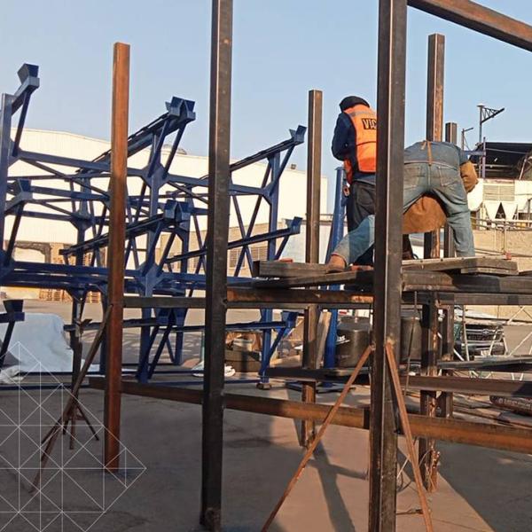 Fabricación e instalación de estructura rack